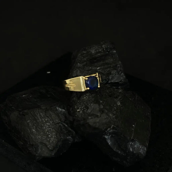 Anillo Cristal Azul