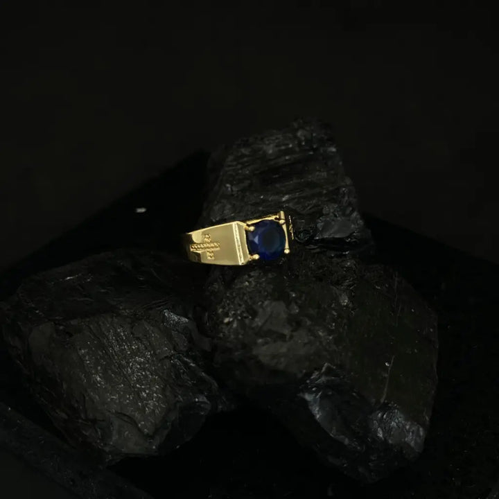 Anillo Cristal Azul