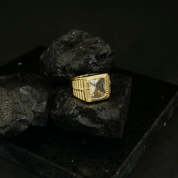 Anillo Cristal Cuadrado