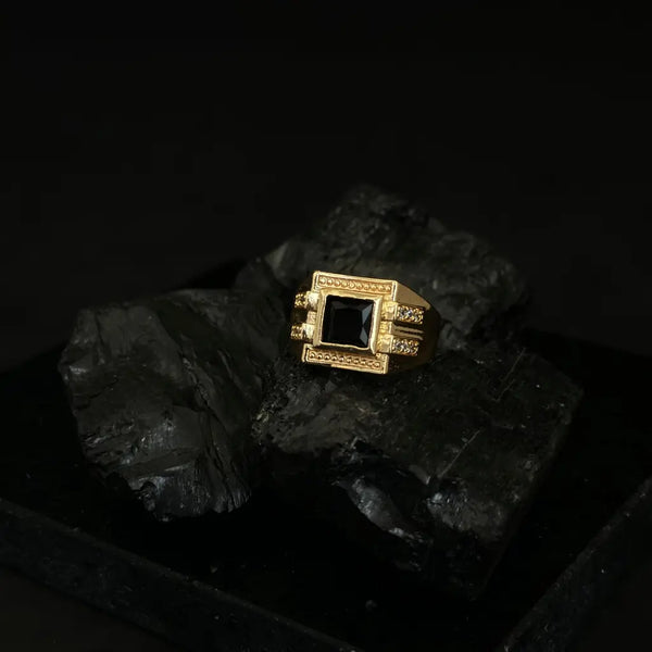 Anillo Cristal Negro