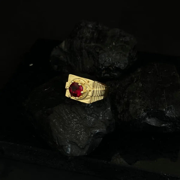 Anillo Cristal Rubí