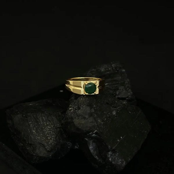 Anillo Cristal Verde