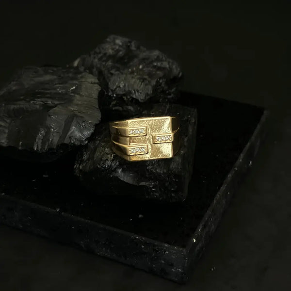 Anillo Cristales Horizontales