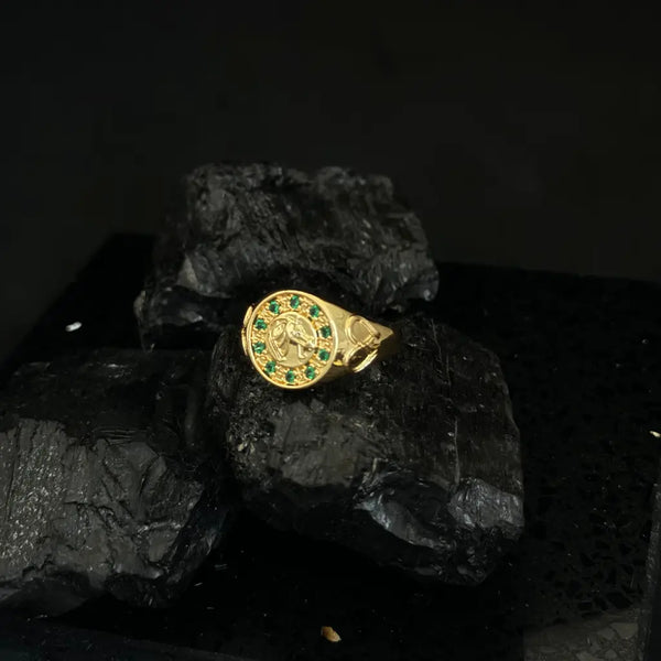 Anillo Herradura Verde