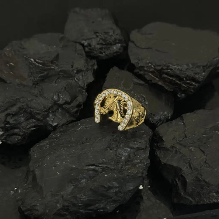 Anillo Horse Cristal