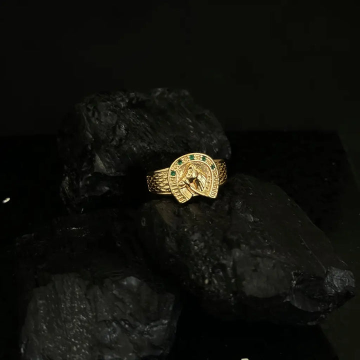 Anillo Horse Verde