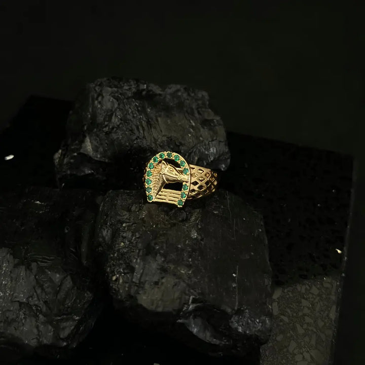 Anillo Horse Verde