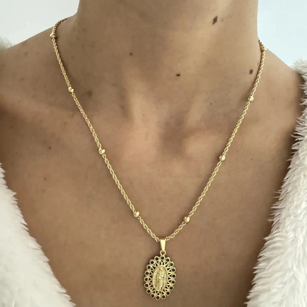 Cadena Lazo Con Balines para dama