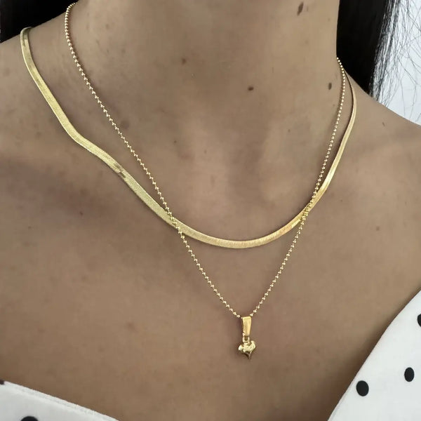 Conjunto De Cadena De Tejido Serpiente De 50cm-4mm Y Cadena Tejido Militar + Dije Y Envío Gratis