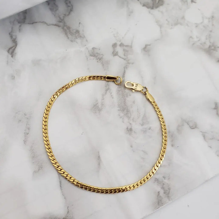 Pulsera De Caballero De Tejido Serpiente De 60cm-2mm De Grosor + Envío Gratis